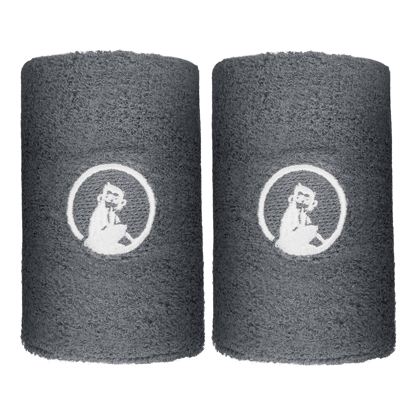 Quiet Please Poignet Pack de 2 unités long - gris foncé, blanc Quiet Please Poignet Pack de 2 unités long - gris foncé, blanc