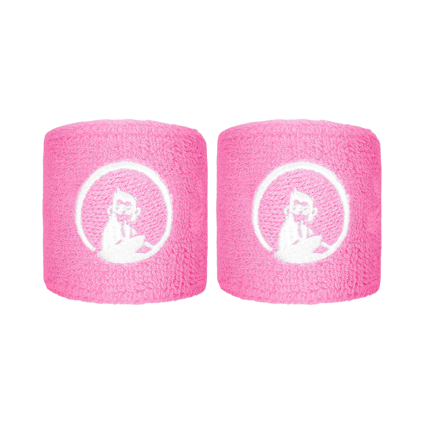 Quiet Please Poignet Pack de 2 unités court - rose, blanc Quiet Please Poignet Pack de 2 unités court - rose, blanc