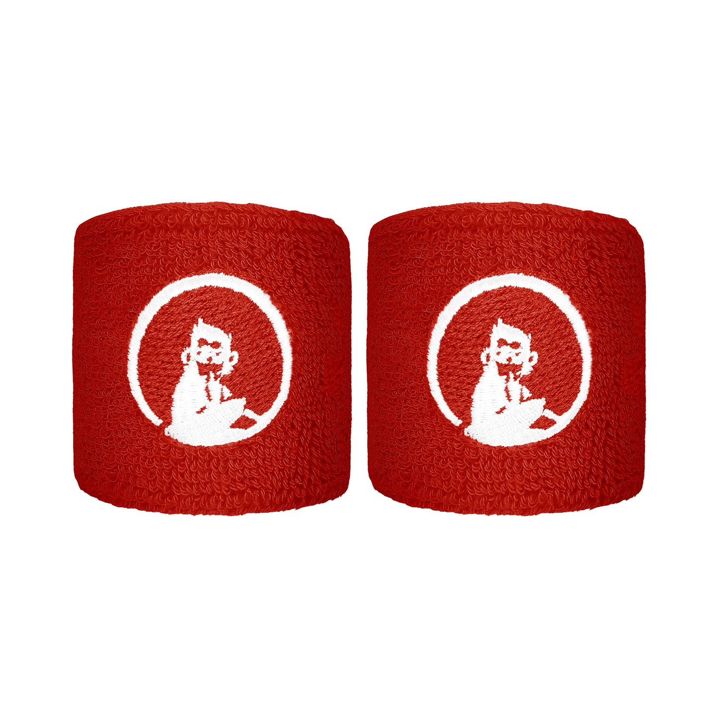 Quiet Please Poignet Pack de 2 unités court - rouge, blanc Quiet Please Poignet Pack de 2 unités court - rouge, blanc