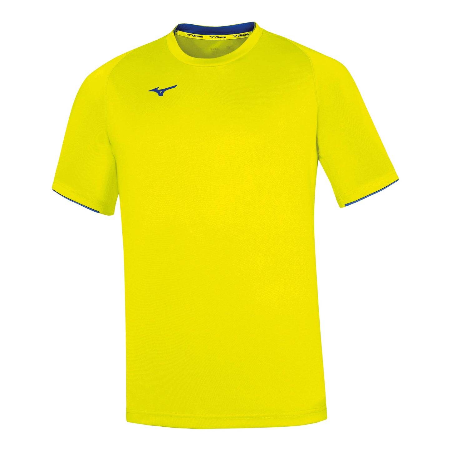 Mizuno Core T-shirt Hommes - jaunes fluo, bleu Mizuno Core T-shirt Hommes - jaunes fluo, bleu