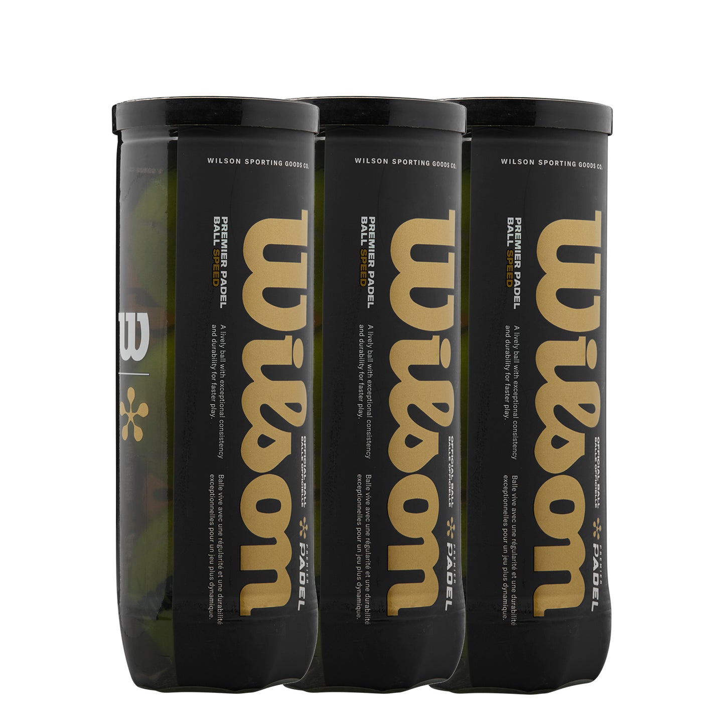Wilson 3 Tubes de 3 Premier Padel Speed X3 Wilson 3 Tubes de 3 Premier Padel Speed X3
