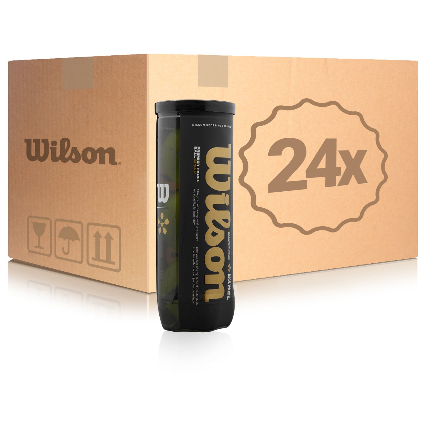 Wilson 24 Tubes de 3 Premier Padel Speed X3 Ball En carton Wilson 24 Tubes de 3 Premier Padel Speed X3 Ball En carton