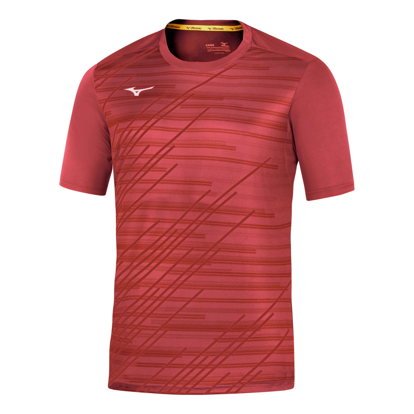 Mizuno Team Chiba T-shirt Hommes-rouge Mizuno Team Chiba T-shirt Hommes-rouge