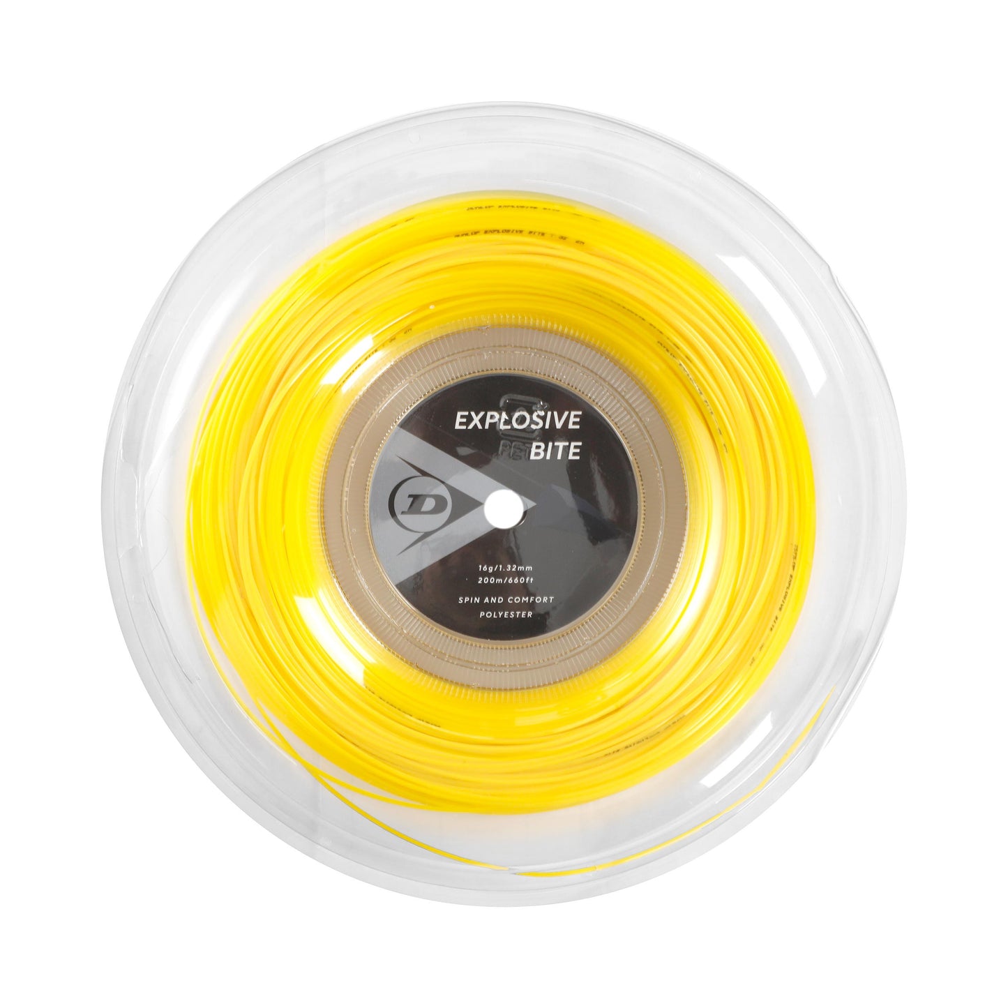 Dunlop Explosive Bite Bobine cordage 200m - jaune Dunlop Explosive Bite Bobine cordage 200m - jaune