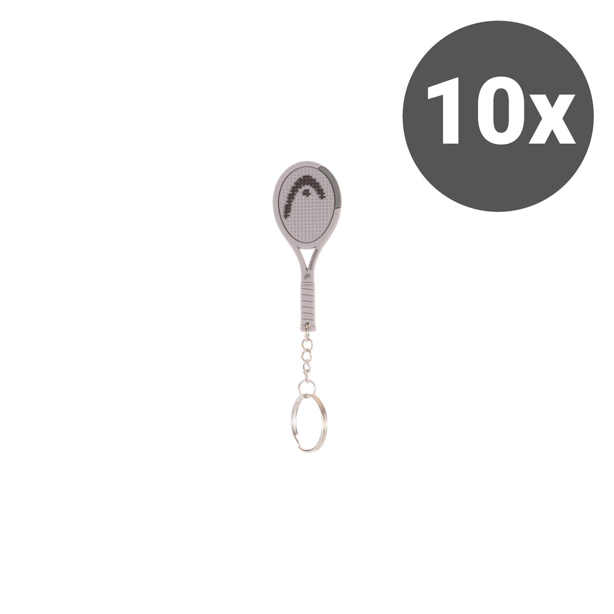 HEAD Squared Porte-clés Pack de 10 - gris HEAD Squared Porte-clés Pack de 10 - gris