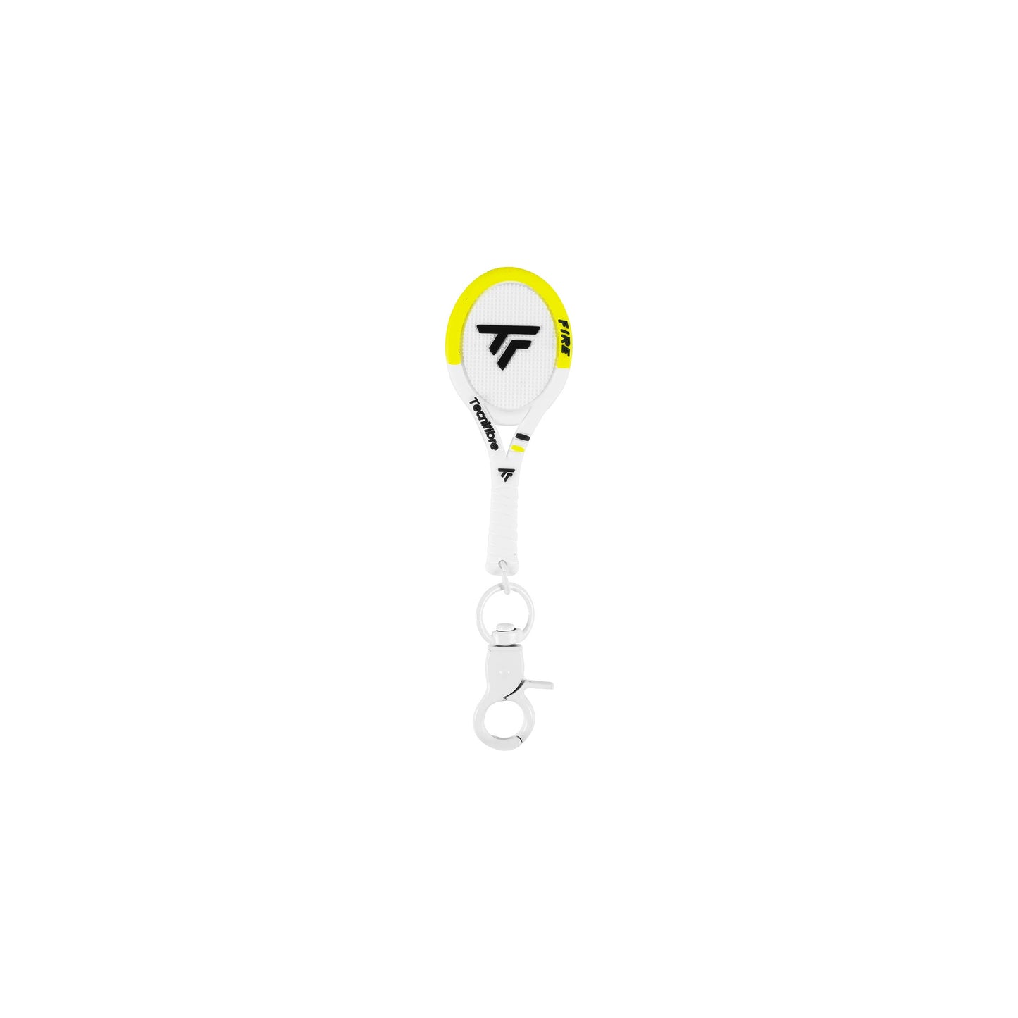 Tecnifibre Fire Porte-clés - blanc, jaune Tecnifibre Fire Porte-clés - blanc, jaune