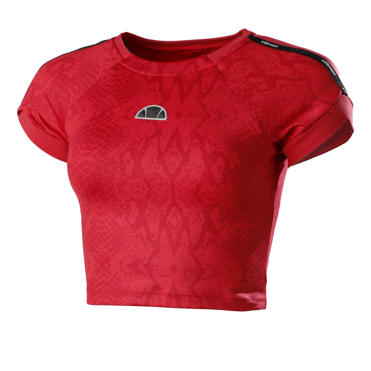 Ellesse Arianne Crop T-shirt Femmes - rouge foncé, noir