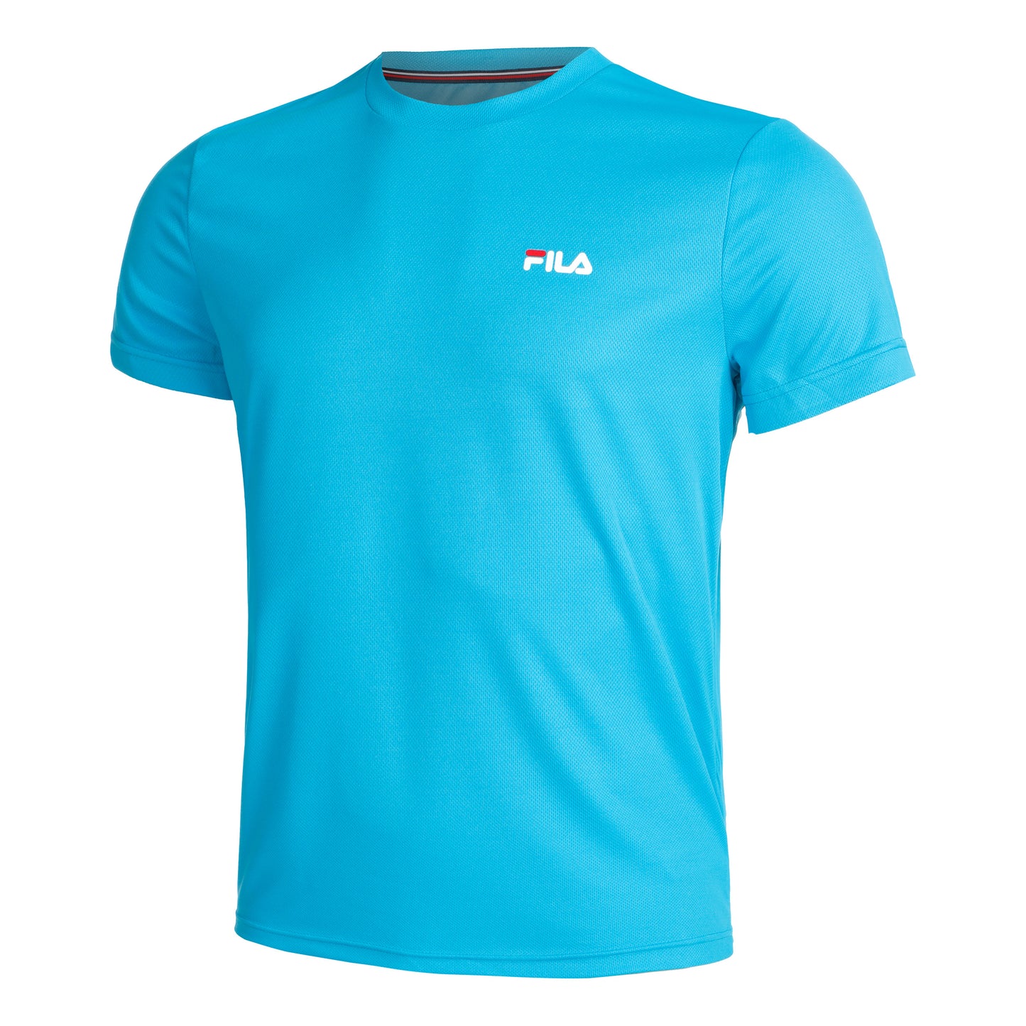 Fila Logo small T-shirt Hommes - bleu clair, blanc