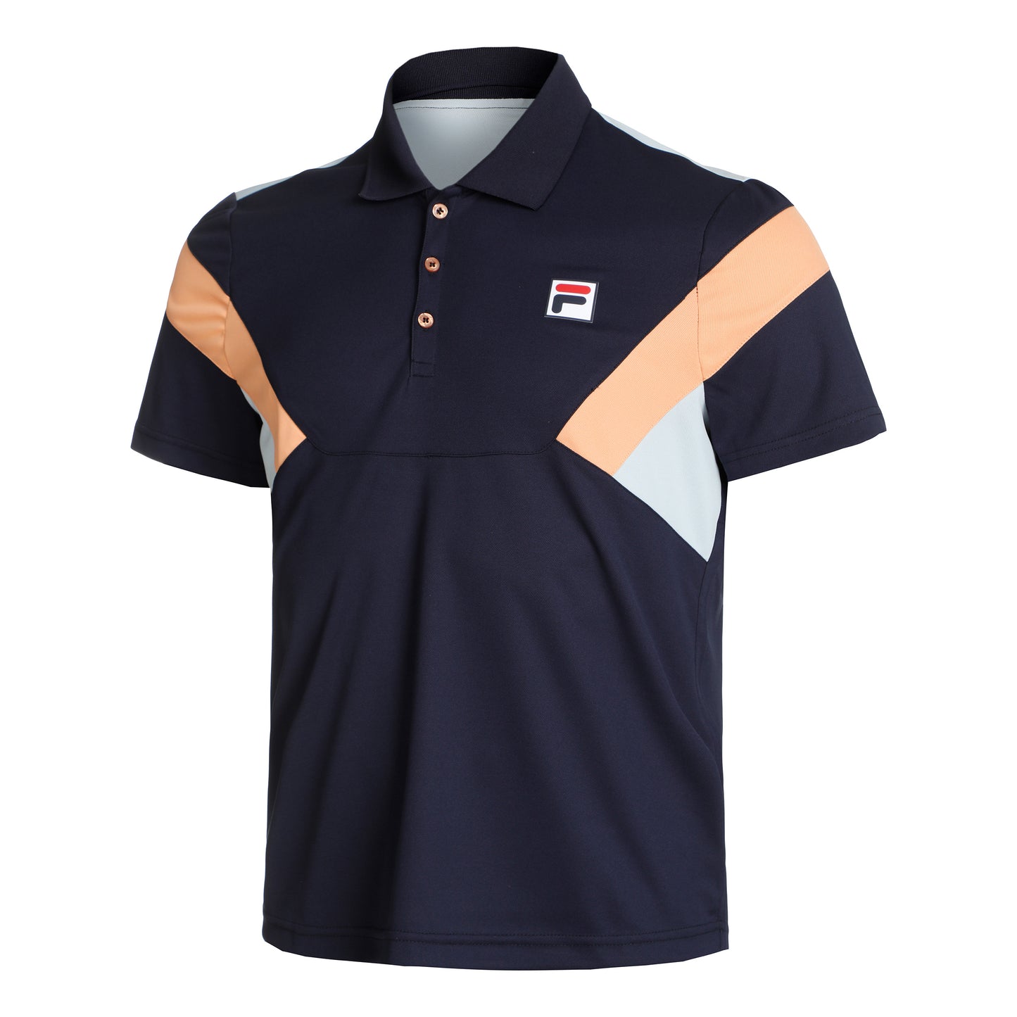 Fila Adrian Polo Hommes - bleu foncé, orange