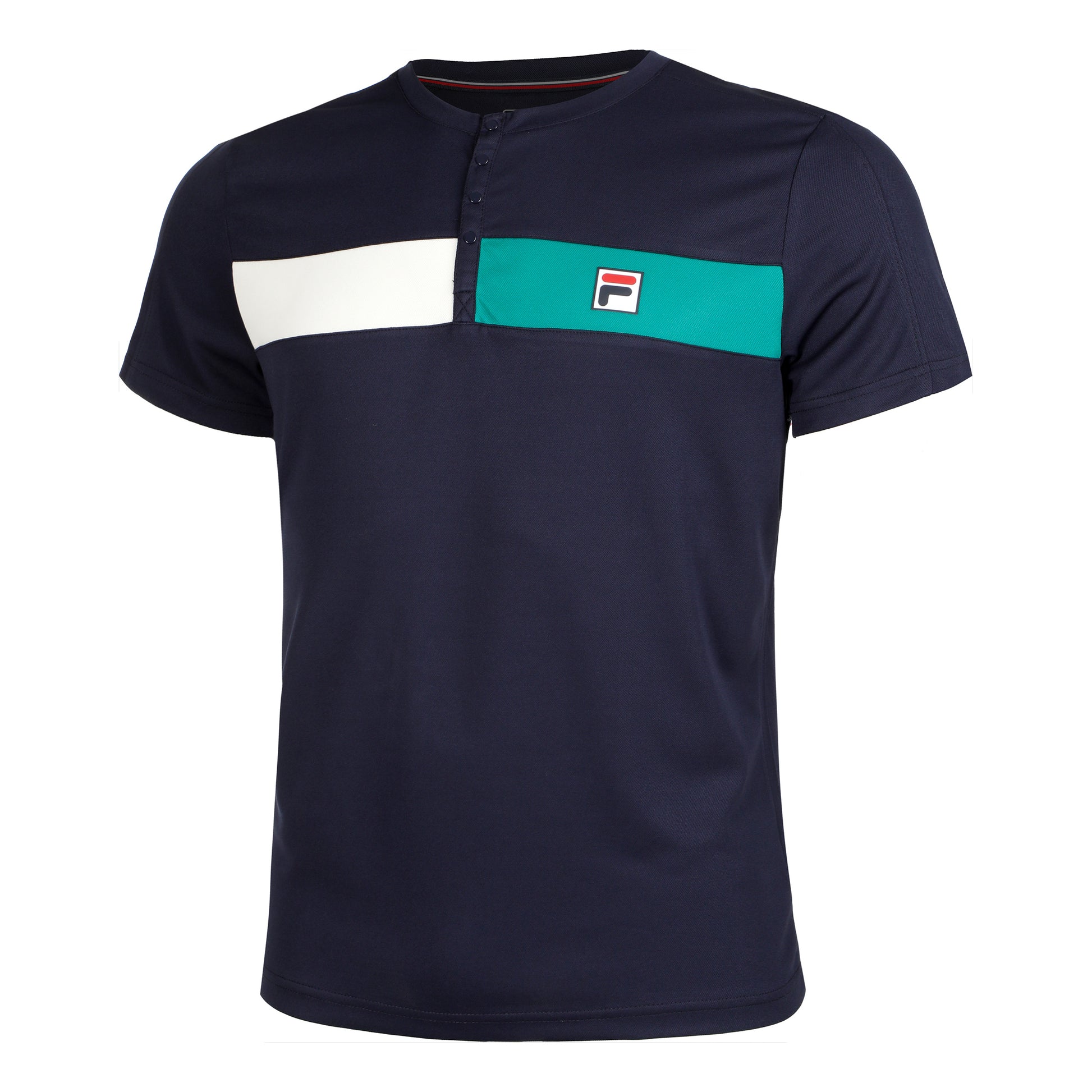 Fila Emilio T-shirt Hommes - bleu foncé, multicouleur