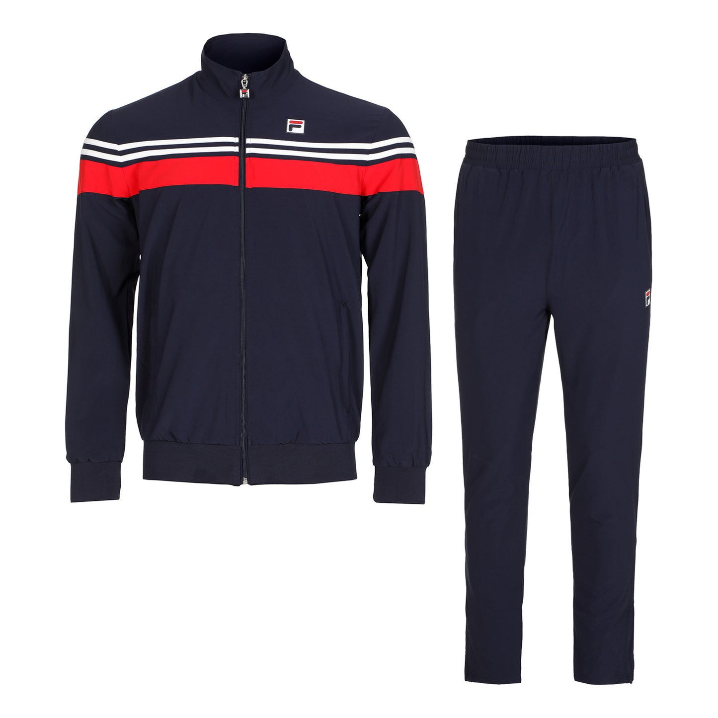Fila Bruno Survêtement Hommes-Bleu Foncé,Rouge
