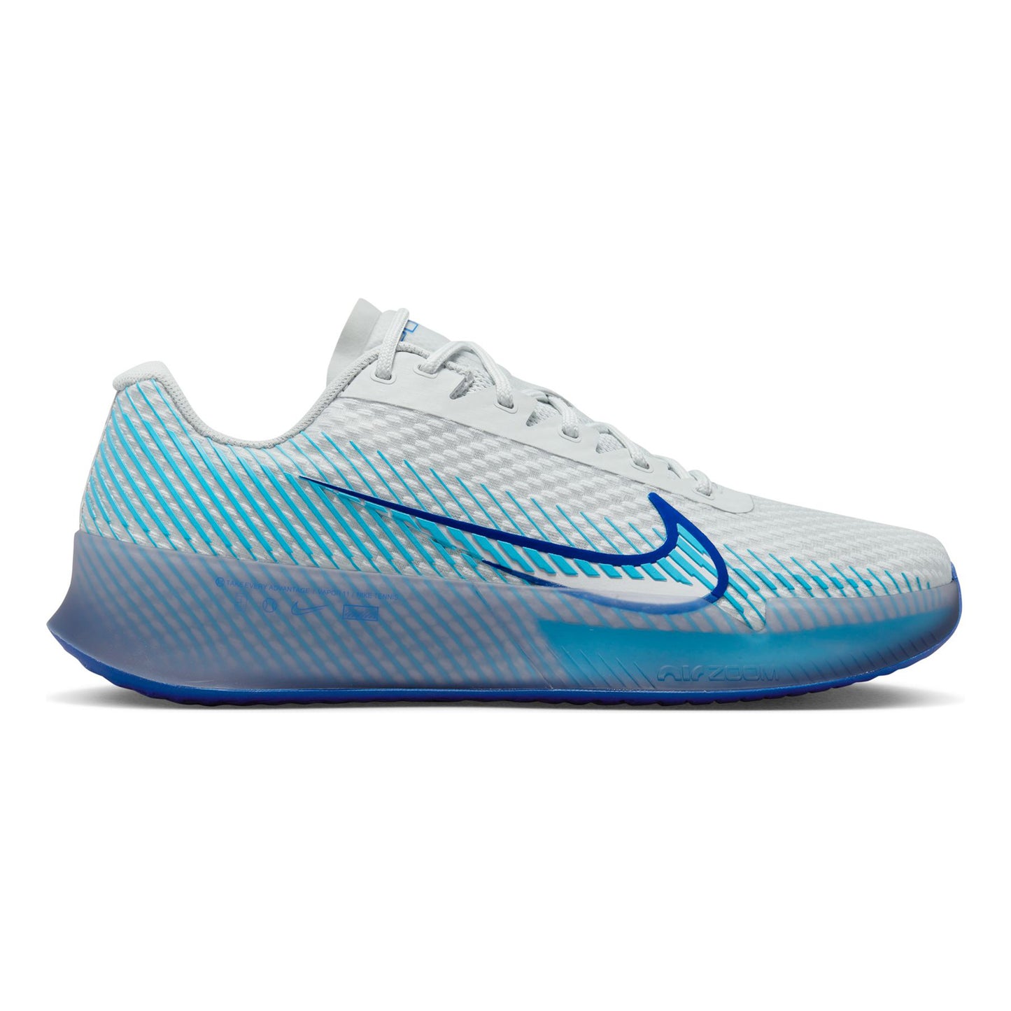 Nike Air Zoom Vapor 11 Chaussures toutes surfaces Hommes - blanc, bleu clair