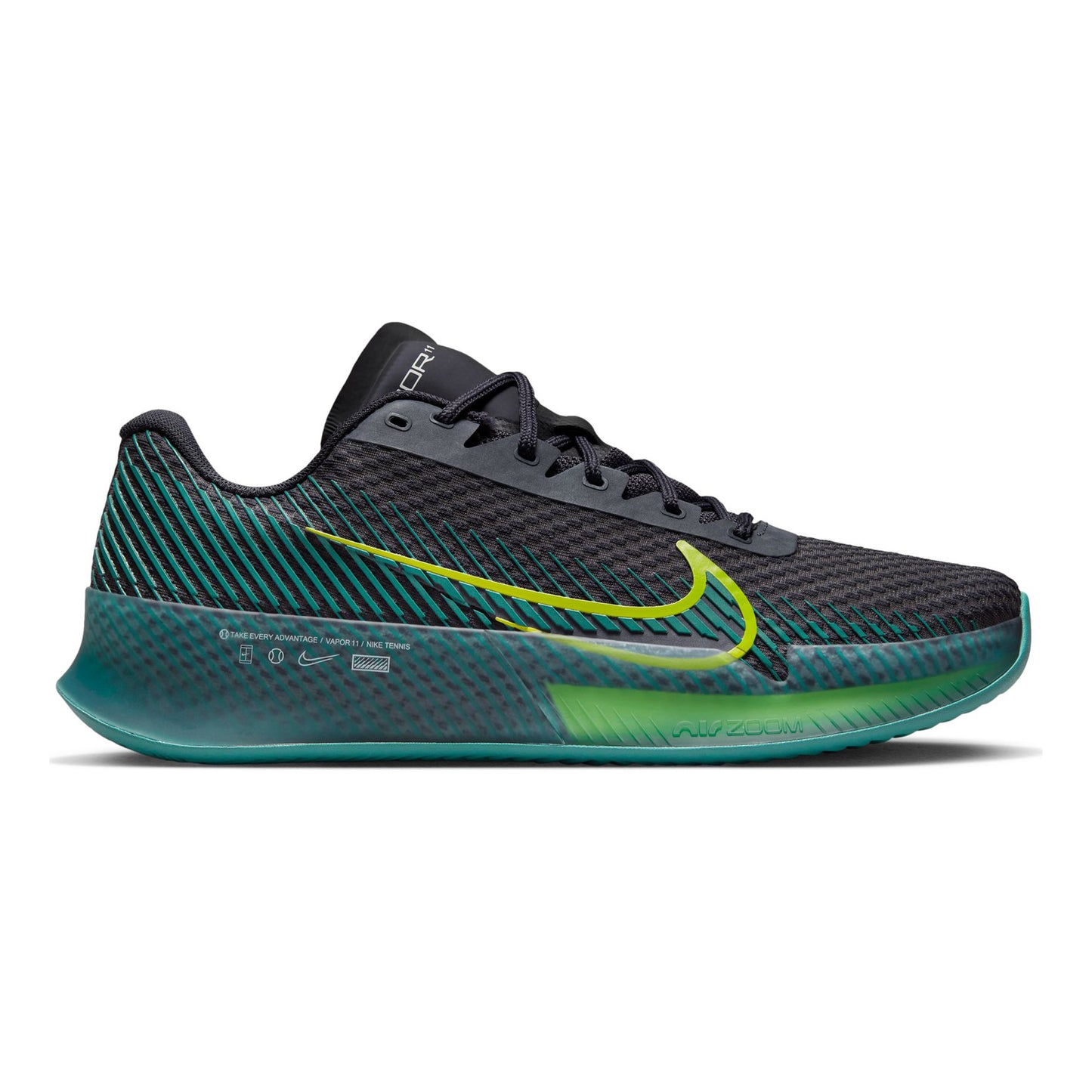 Nike Air Zoom Vapor 11 Chaussure terre battue Hommes - noir, bleu petrol
