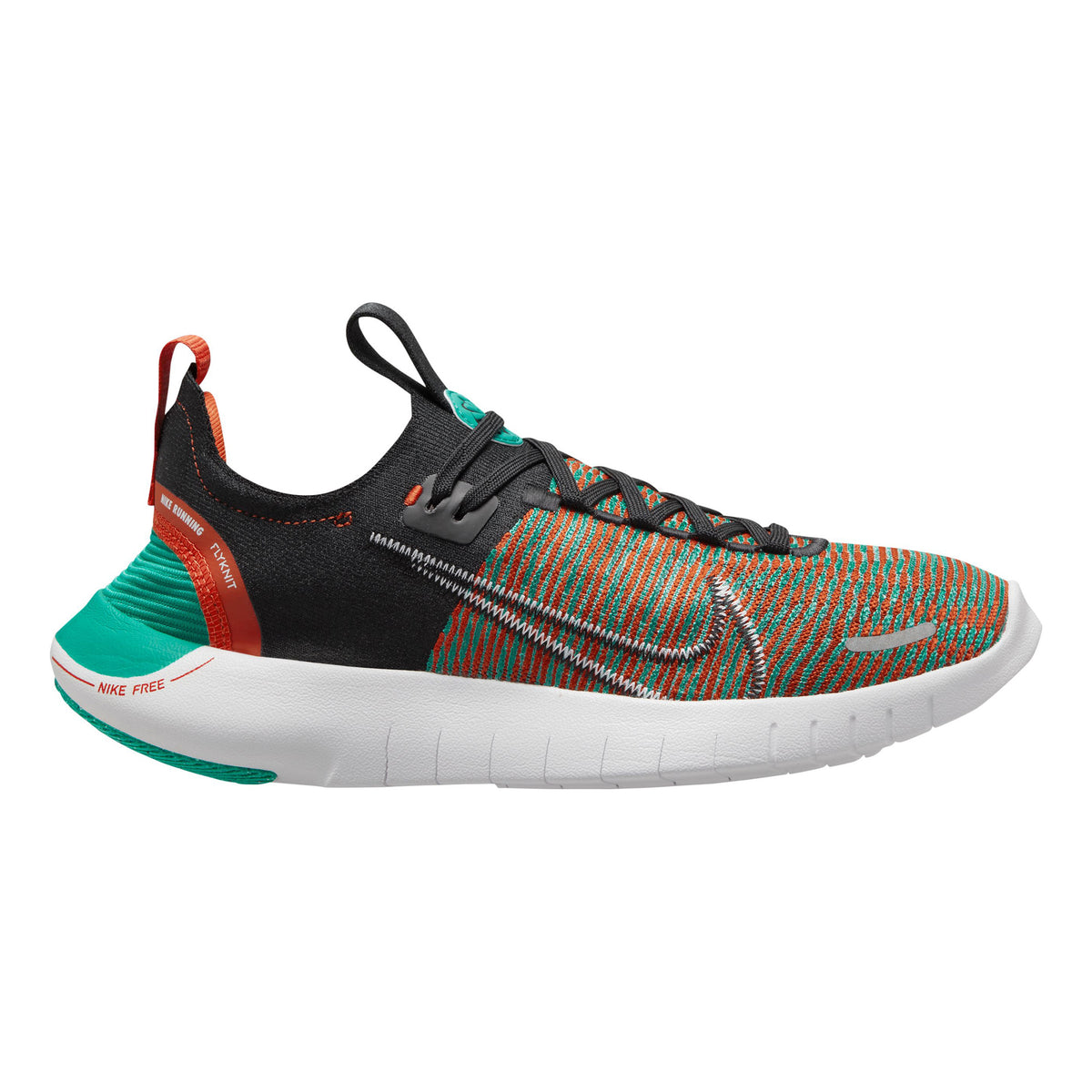 Nike Free Run Flyknit Next Nature Chaussure de running sans stabilisateurs Femmes - rouge, turquoise