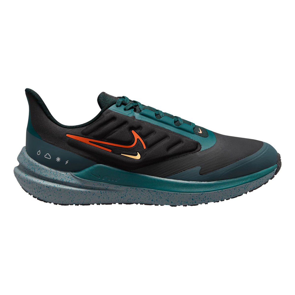 Nike Winflo 9 Shield Chaussure de running sans stabilisateurs Hommes - noir, bleu petrol