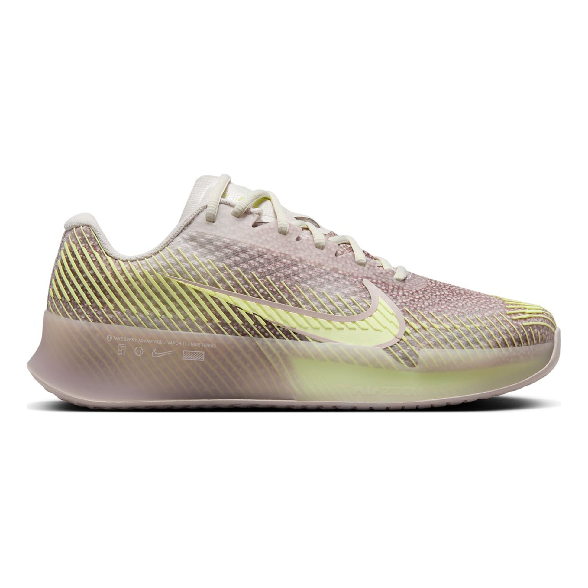Nike Court Air Zoom Vapor 11 Premium Chaussures toutes surfaces Femmes - beige, vert clair