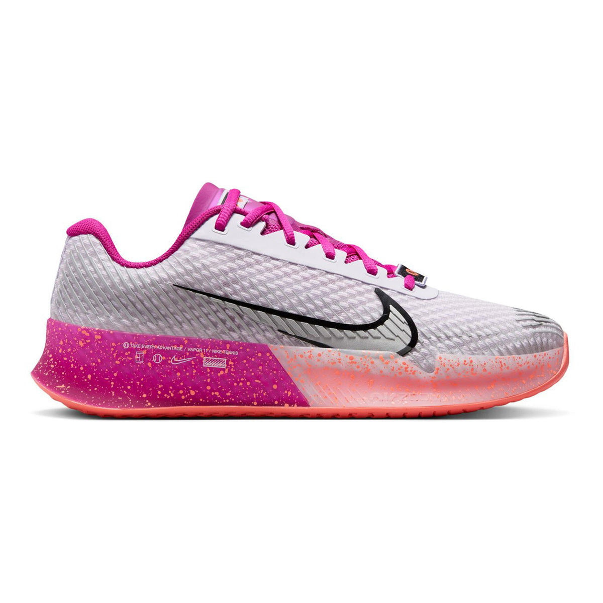 Nike Air Zoom Vapor 11 Premium Chaussures toutes surfaces Femmes - blanc, pink
