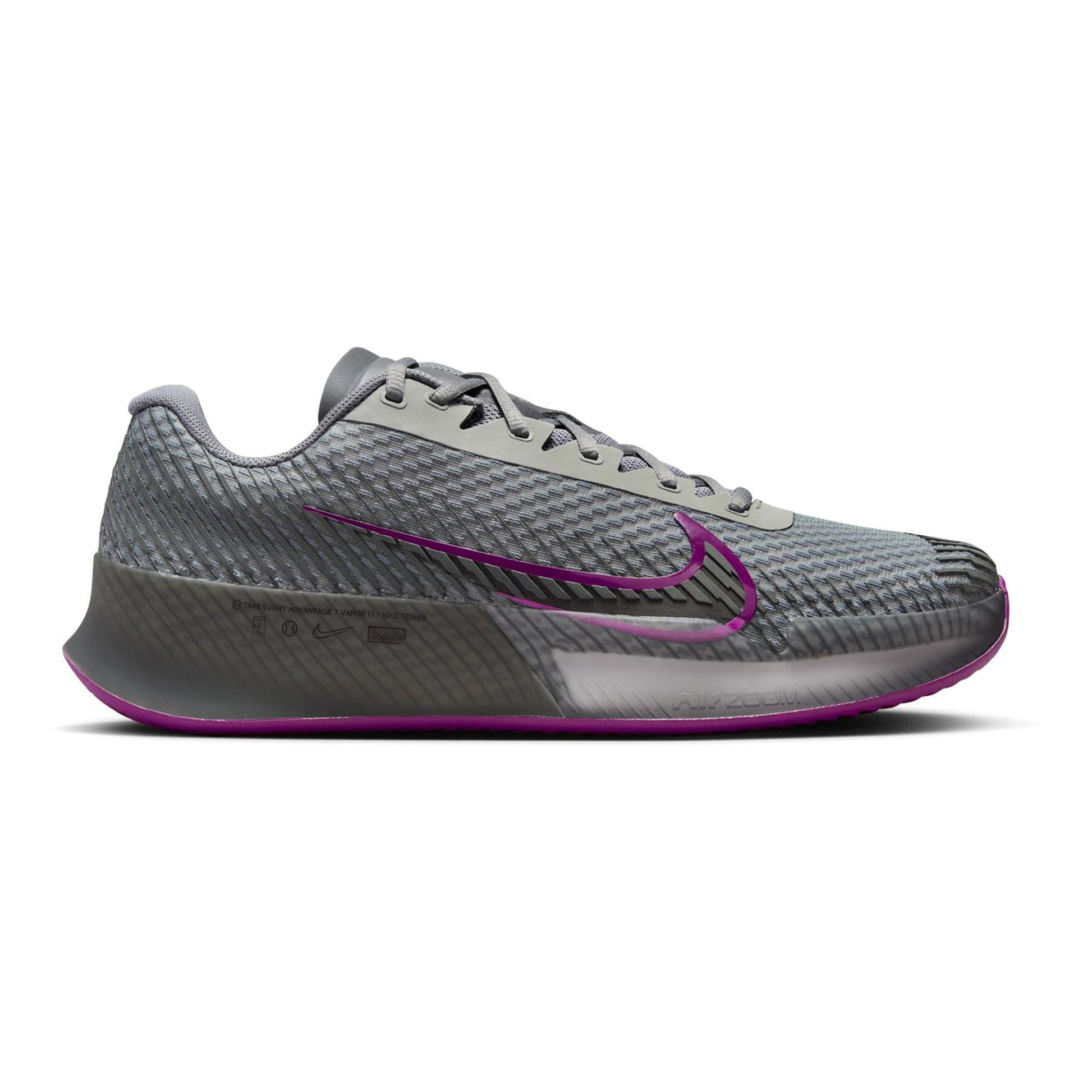 Nike Air Zoom Vapor 11 Chaussure Terre Battue Hommes-Gris,Berry