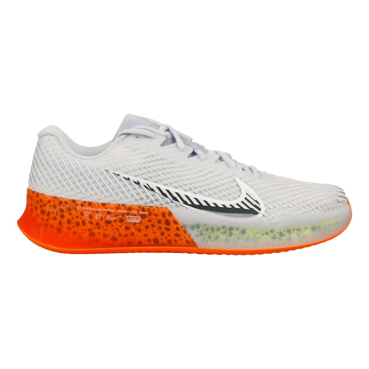 Nike Air Zoom Vapor 11 Electric Chaussure terre battue Hommes - blanc, orange
