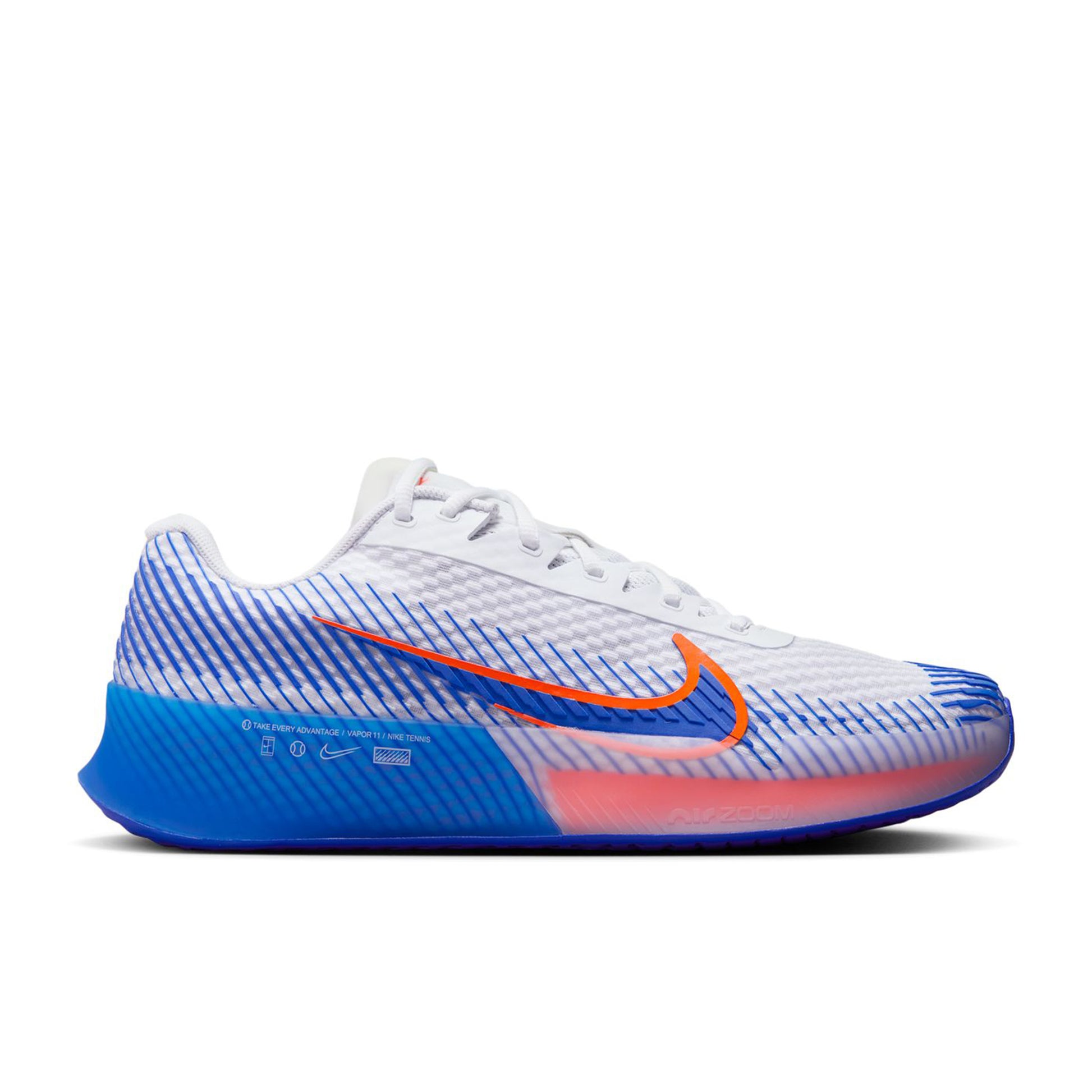 Nike Air Zoom Vapor 11 Chaussures toutes surfaces Hommes - blanc, bleu