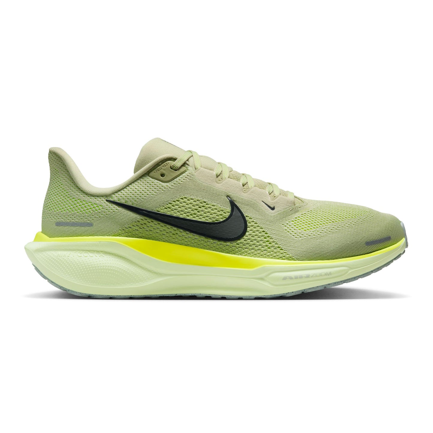 Nike Pegasus 41 Chaussure de running sans stabilisateurs Hommes-vert olive, jaune lemon