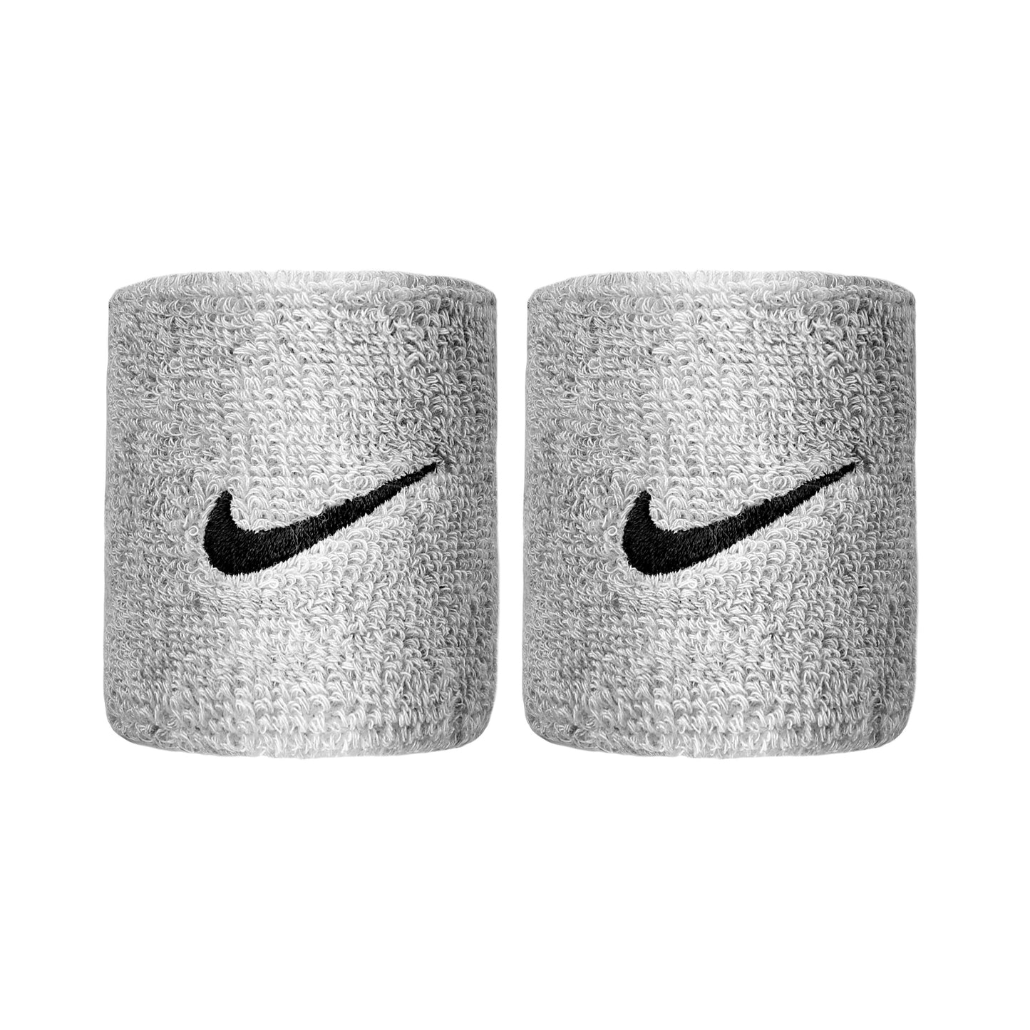 Nike Swoosh Poignet Pack de 2 unités court - gris clair, noir