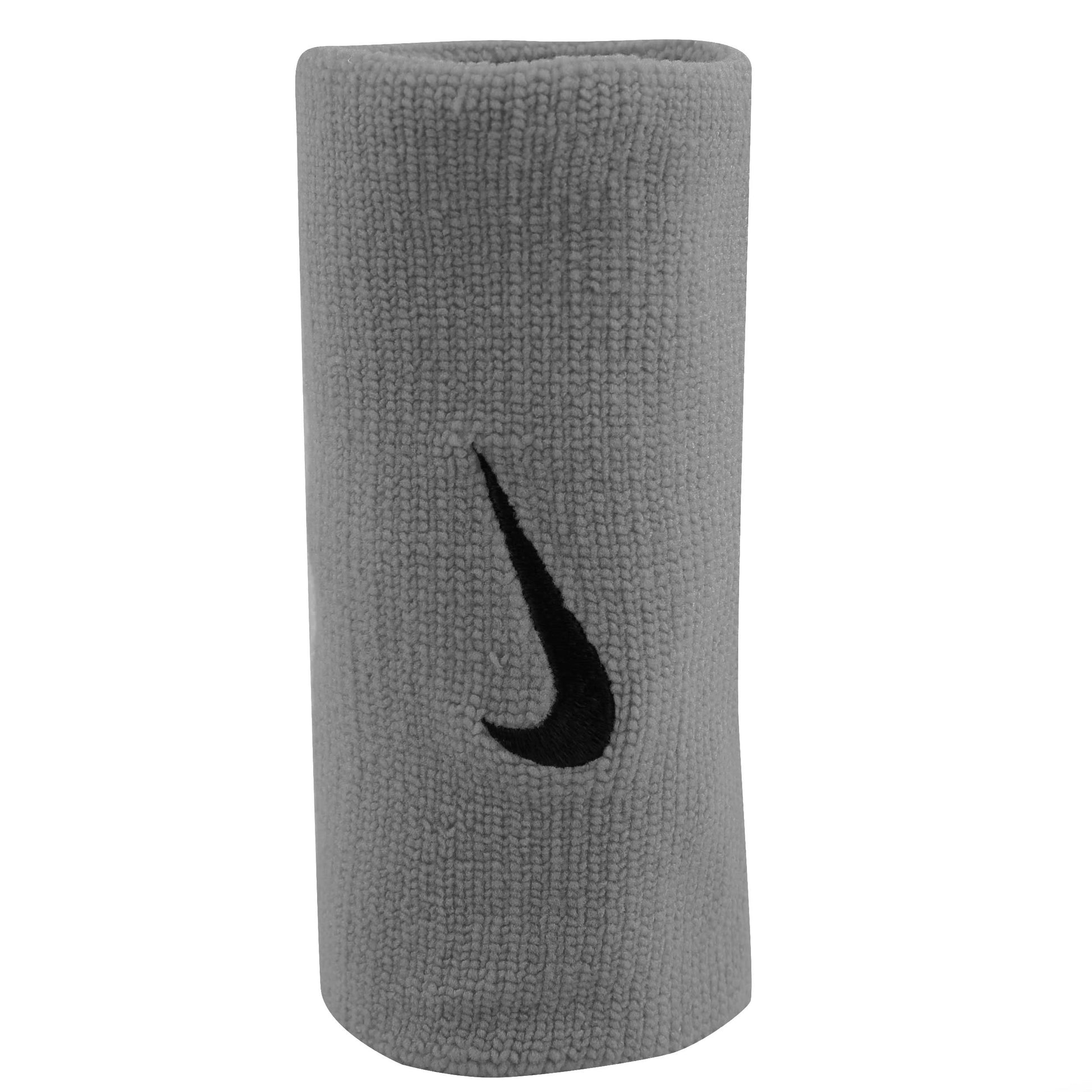 Nike Swoosh Doublewide Poignet Pack De 2 Unités-Gris Clair,Noir