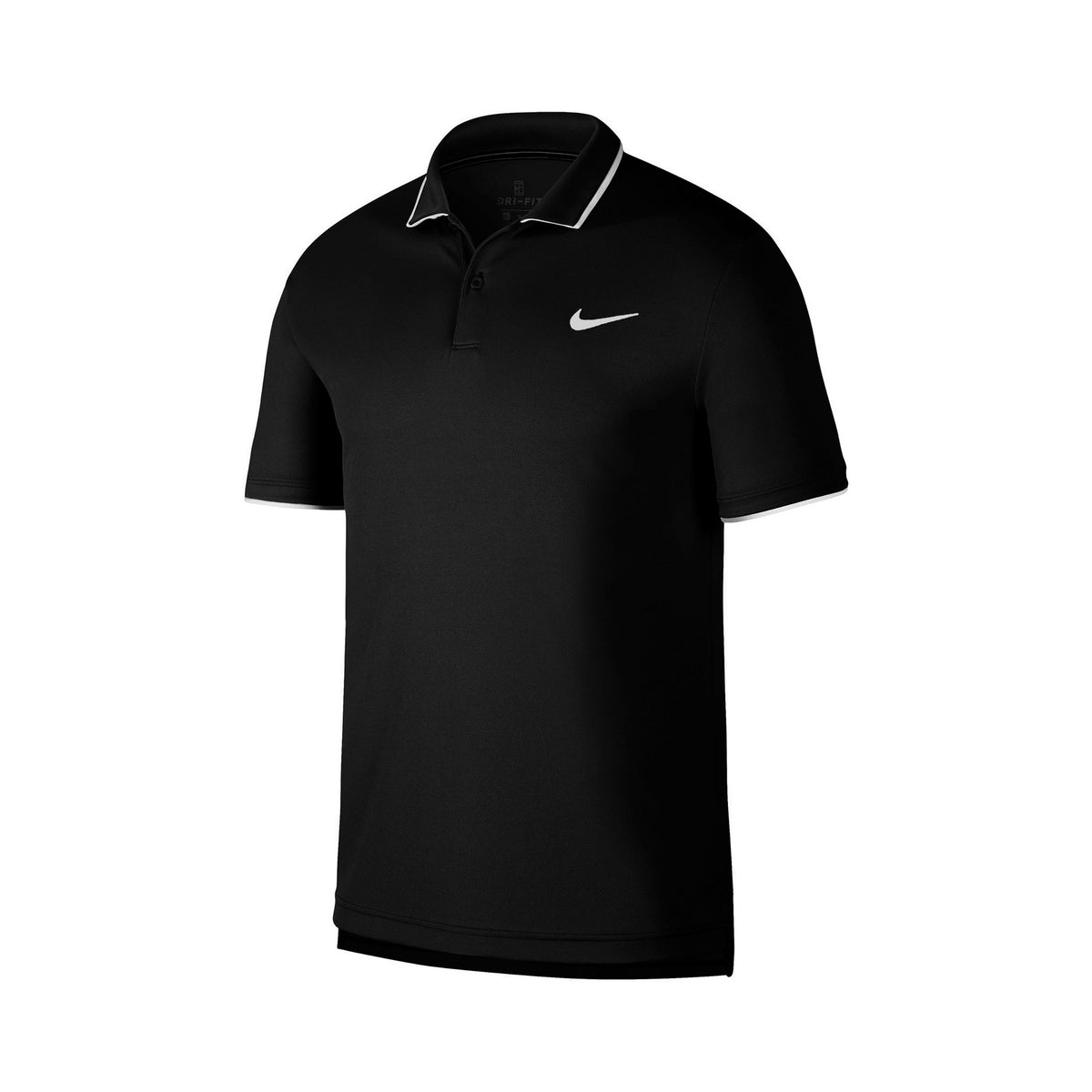 Nike Court Dry Team Polo Garçons - noir, blanc
