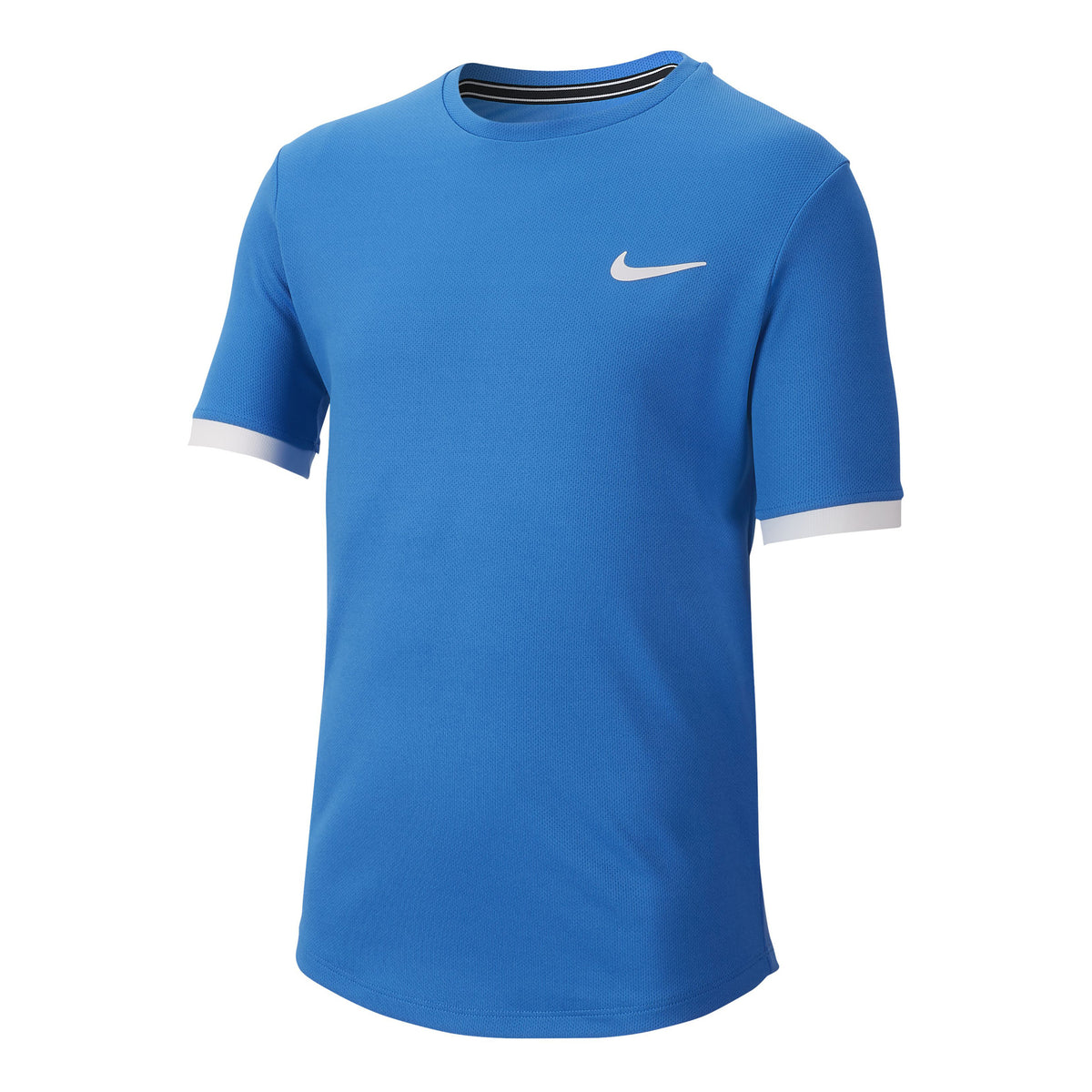 Nike Court Dry T-shirt Garçons-Bleu Clair,Blanc