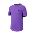 Court Dri-Fit T-shirt Garçons-Violet,Noir