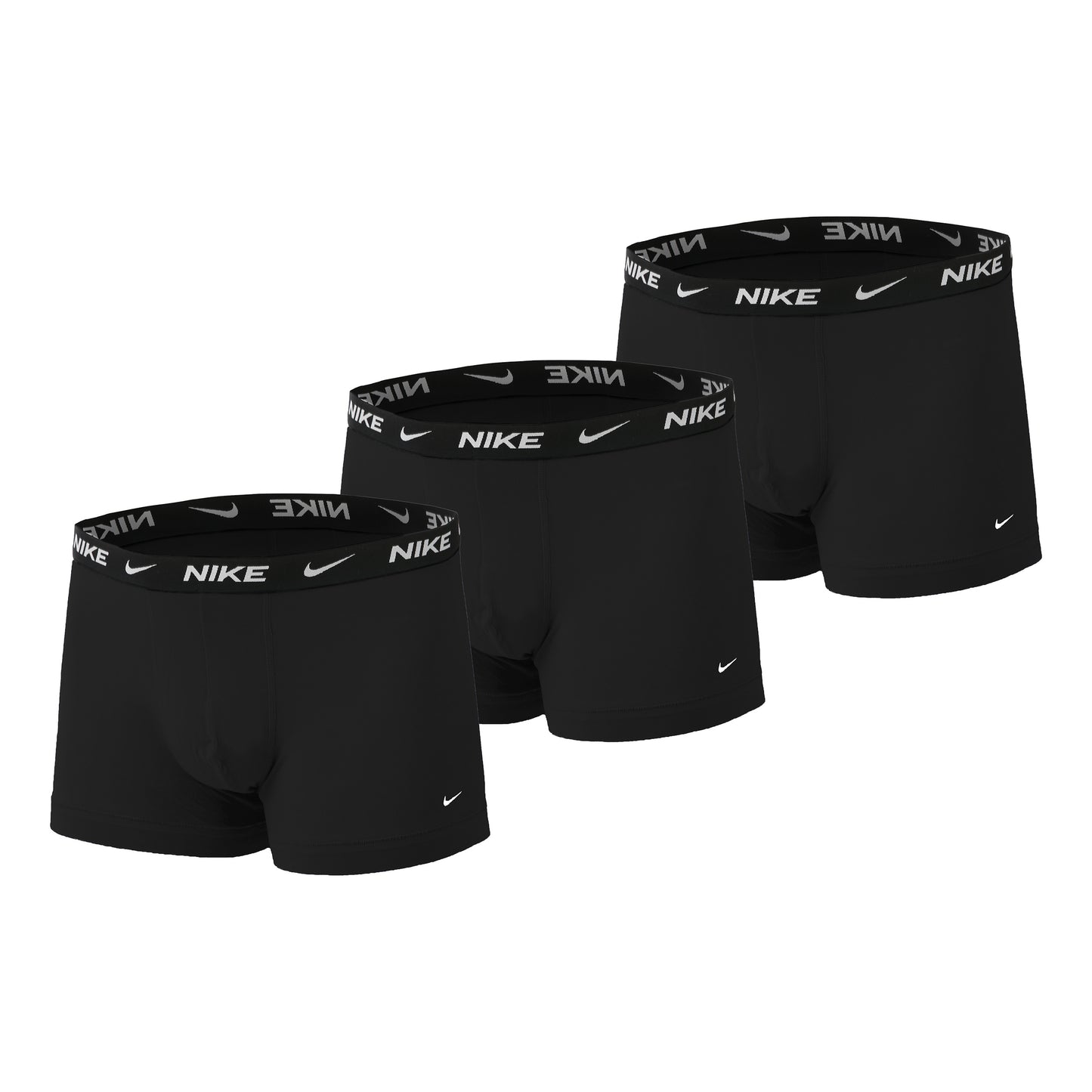 Nike Everyday Cotton Strech Trunk Caleçon Pack De 3 Hommes-Noir,Anthracite