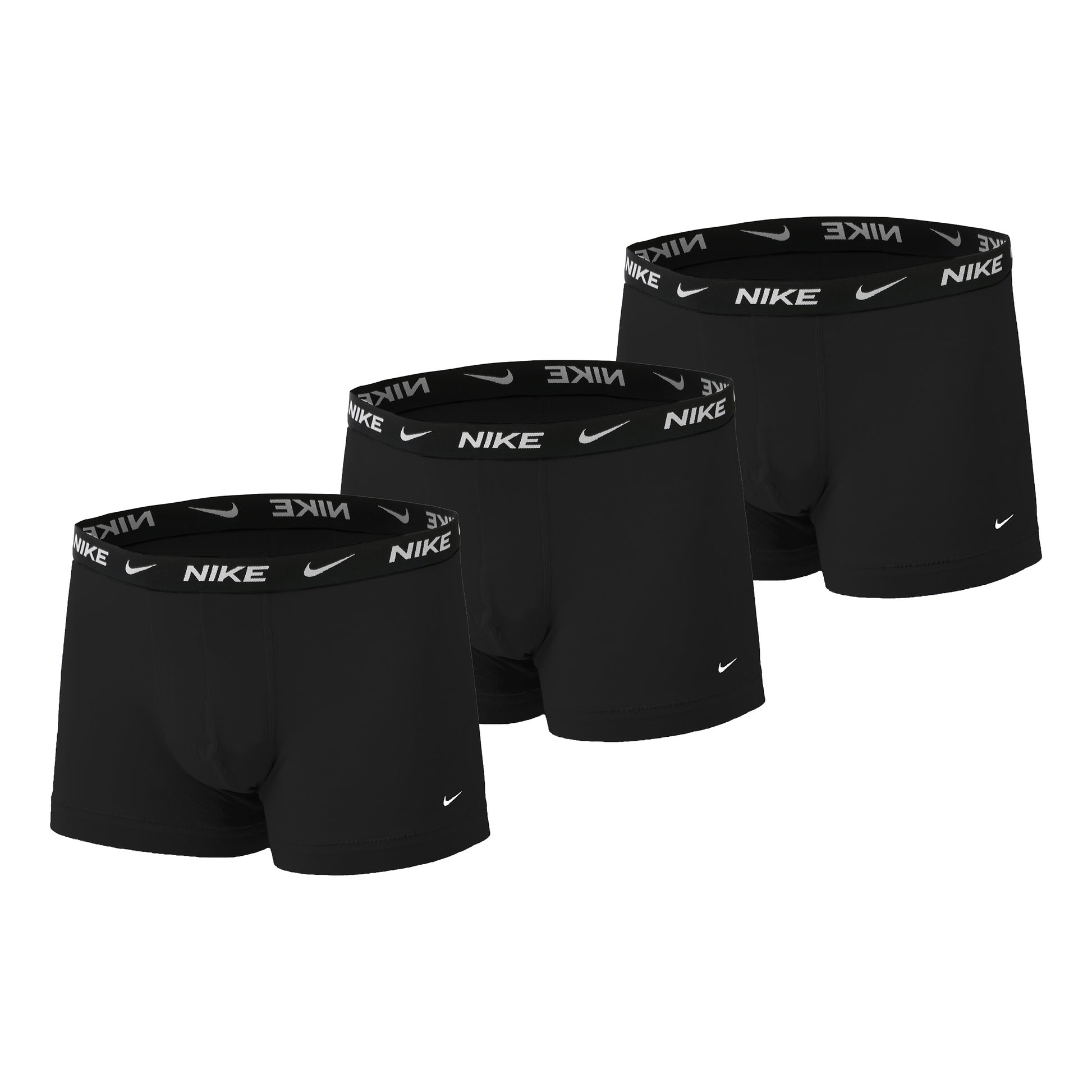 Nike Everyday Cotton Strech Trunk Caleçon Pack De 3 Hommes-Noir,Anthracite