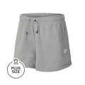 Plus Size Shorts Femmes - gris clair,