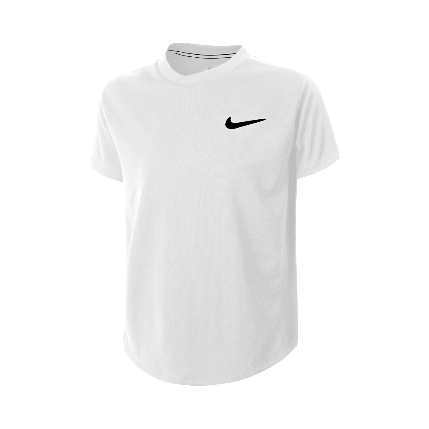 Nike Court Dri-Fit T-shirt Garçons - blanc, noir