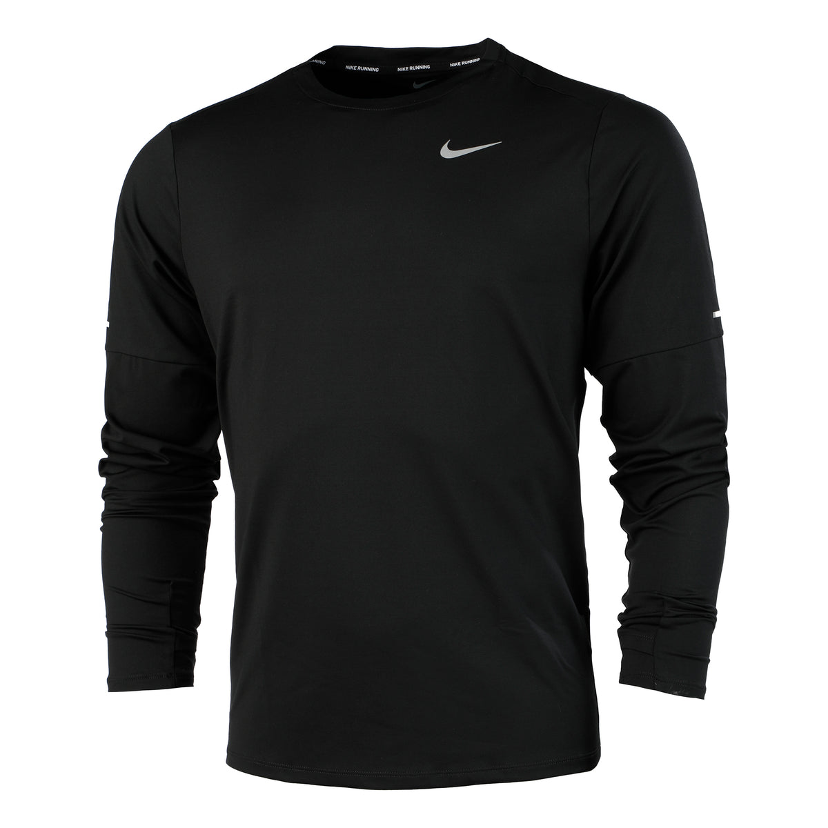 Nike Dri-Fit Element Crew Haut manches longues Hommes - noir, argent