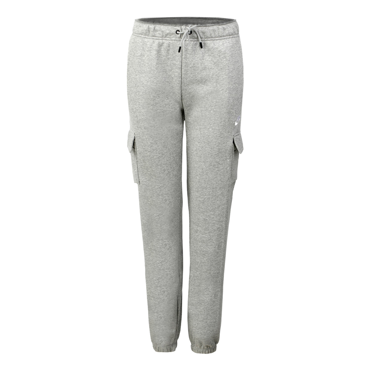 Nike Essential Fleece Medium-Rise Cargo Pantalon survêtement Femmes - gris, blanc