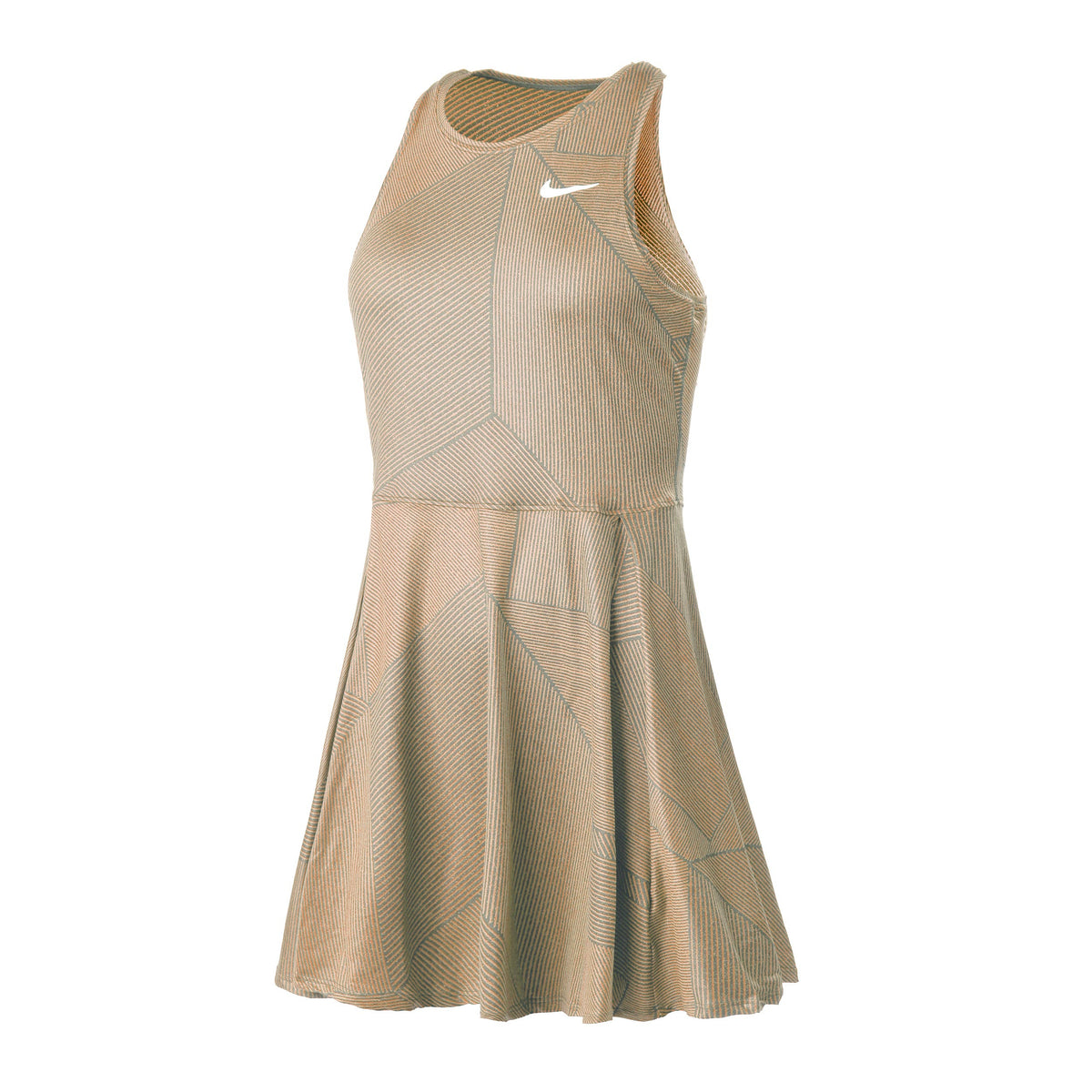 Nike Dri-Fit Printed Robe Femmes - abricot, gris