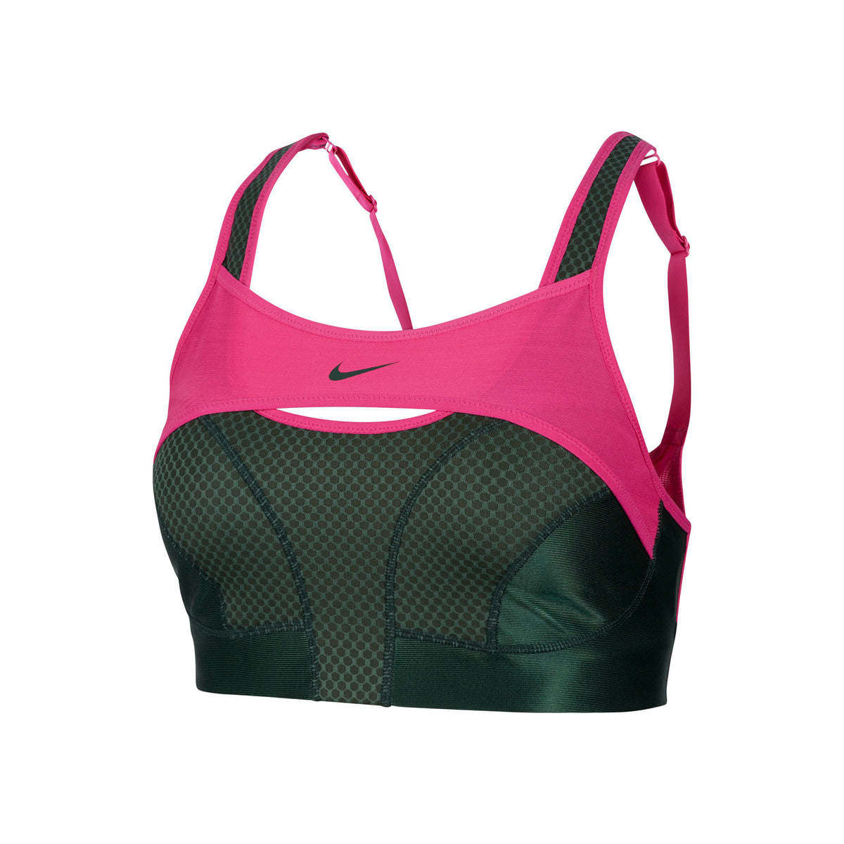 Nike Alpha Ultrabreathe Soutien-gorge sport Femmes - vert foncé, pink