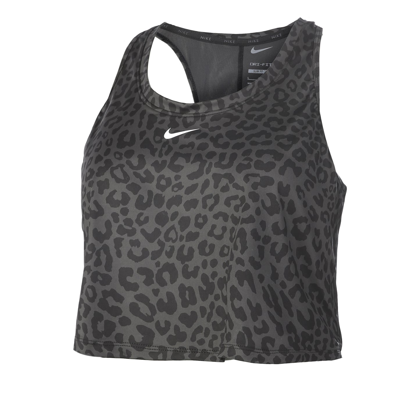Nike Dri-Fit One Slim Leopard Débardeur tank top Femmes - gris, noir