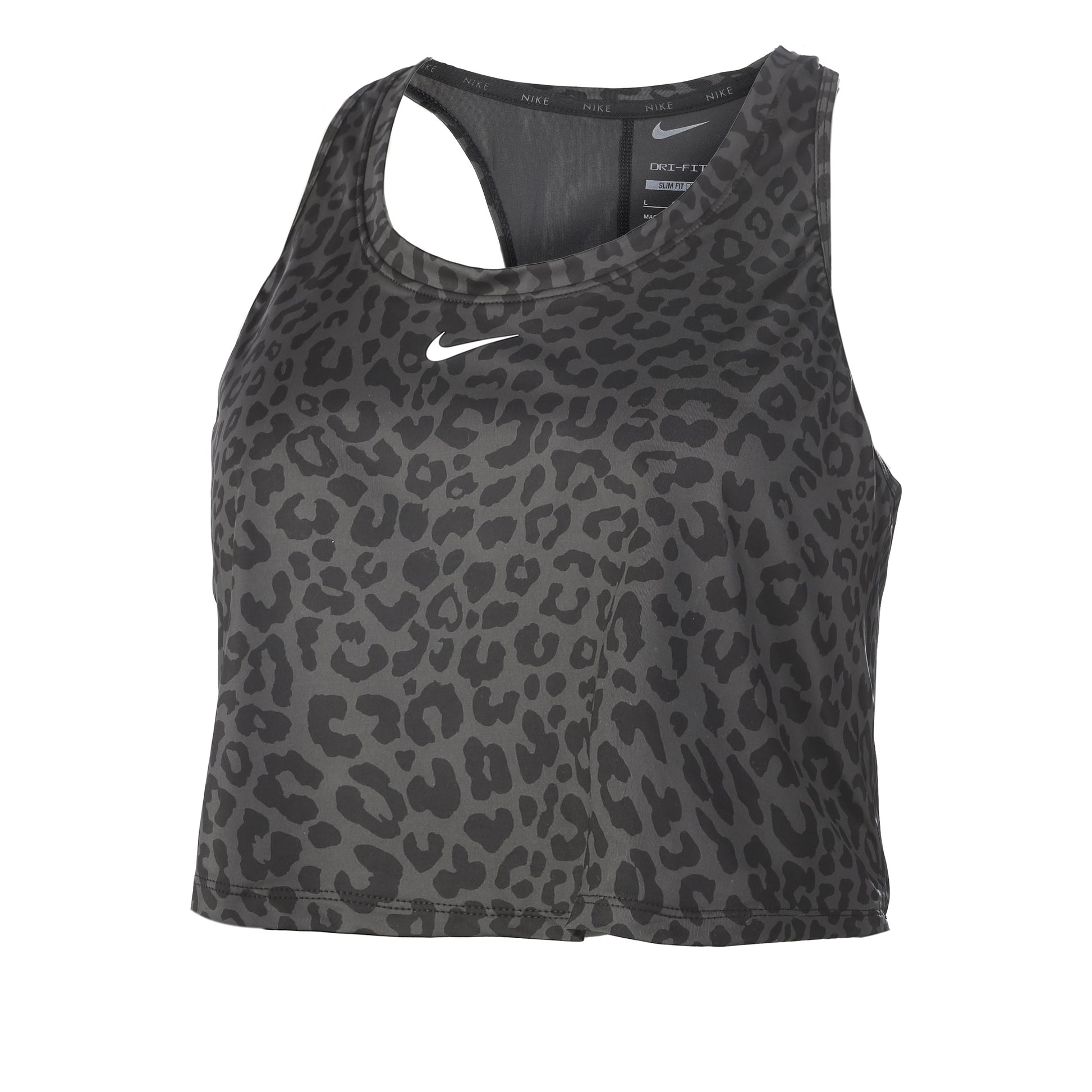 Nike Dri-Fit One Slim Leopard Débardeur tank top Femmes - gris, noir
