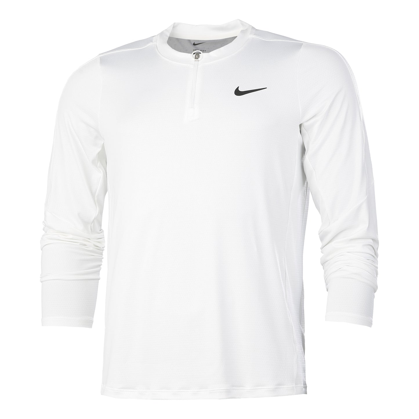 Nike Court Dri-Fit Half-Zip Haut manches longues Hommes - blanc,