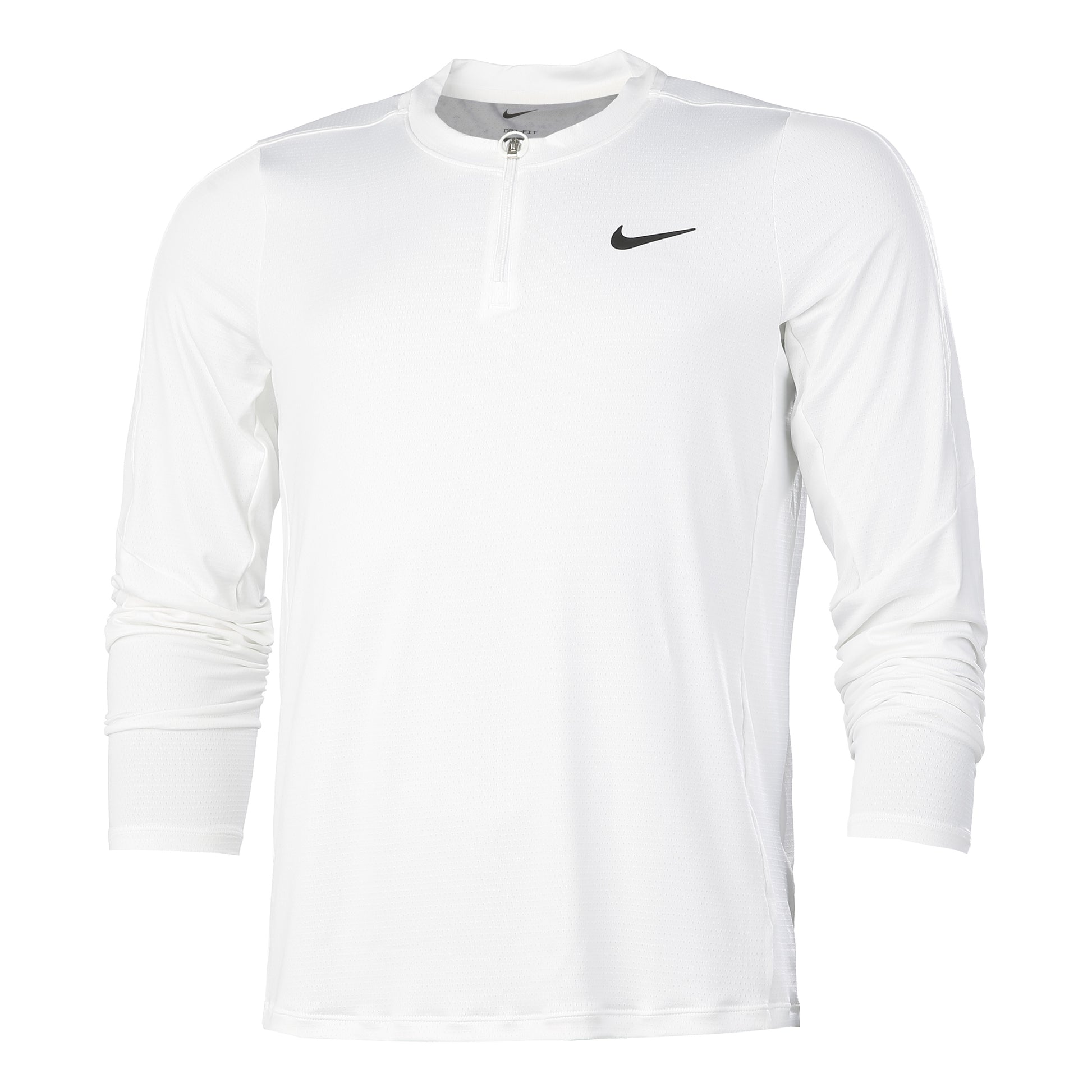 Nike Court Dri-Fit Half-Zip Haut manches longues Hommes - blanc,