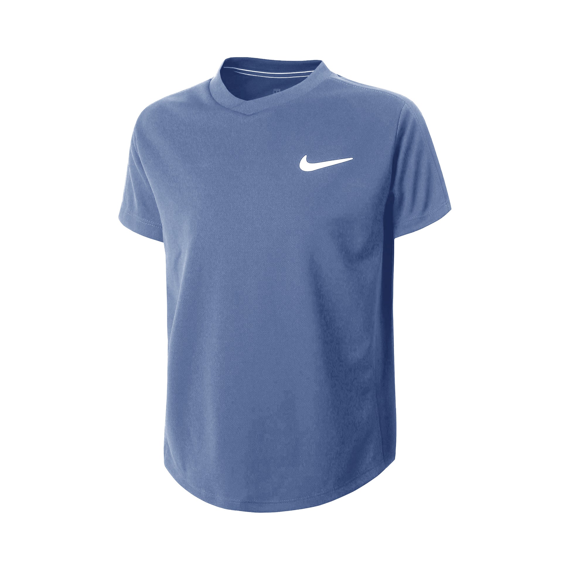 Nike Court Dri-Fit T-shirt Garçons - bleu gris, blanc