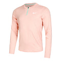 Court Dri-Fit Half-Zip Haut manches longues Hommes - abricot, vert