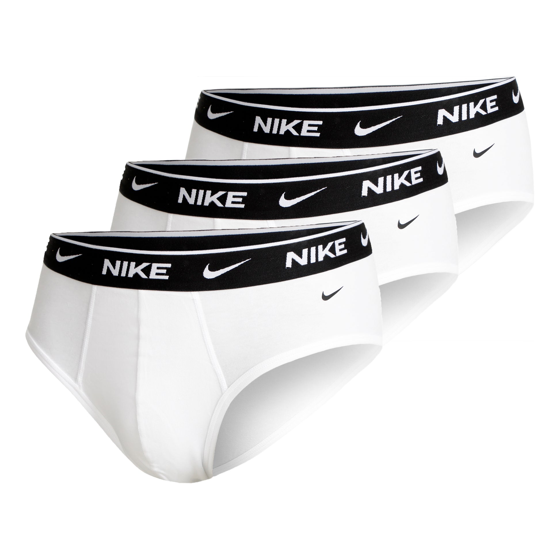 Nike Everyday Cotton Stretch Brief Slip Pack de 3 Hommes - blanc,