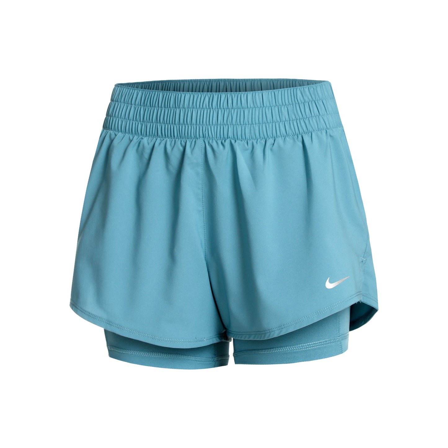Nike Dri-Fit One Mid Rise 2in1 3in Shorts Femmes - bleu petrol,
