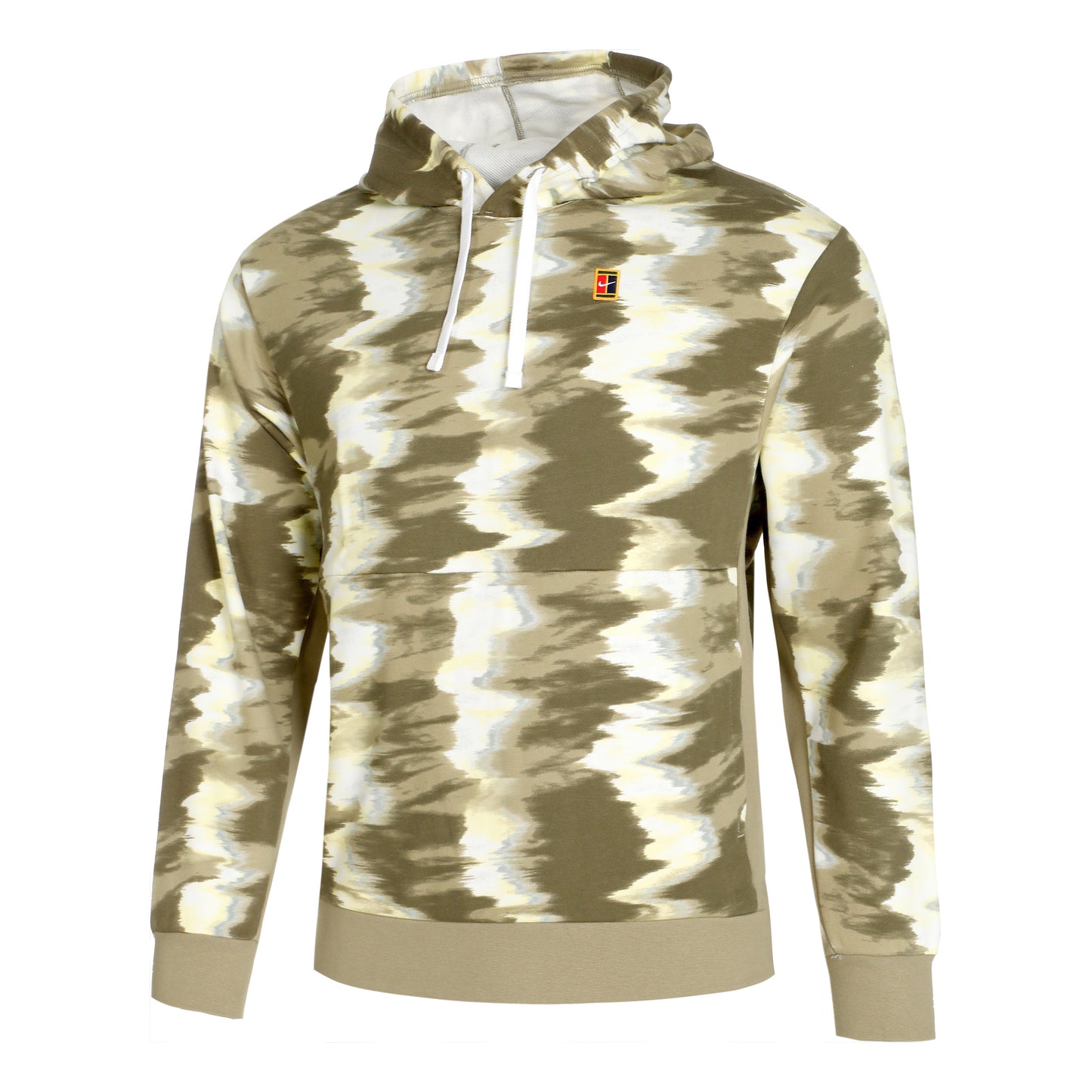 Nike Dri-Fit Court Heritage OZ Sweat à capuche Hommes - vert olive, blanc