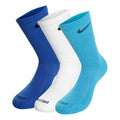 Everyday Plus Cushioned Chaussettes de sport Pack de 3 Unisex - bleu, blanc