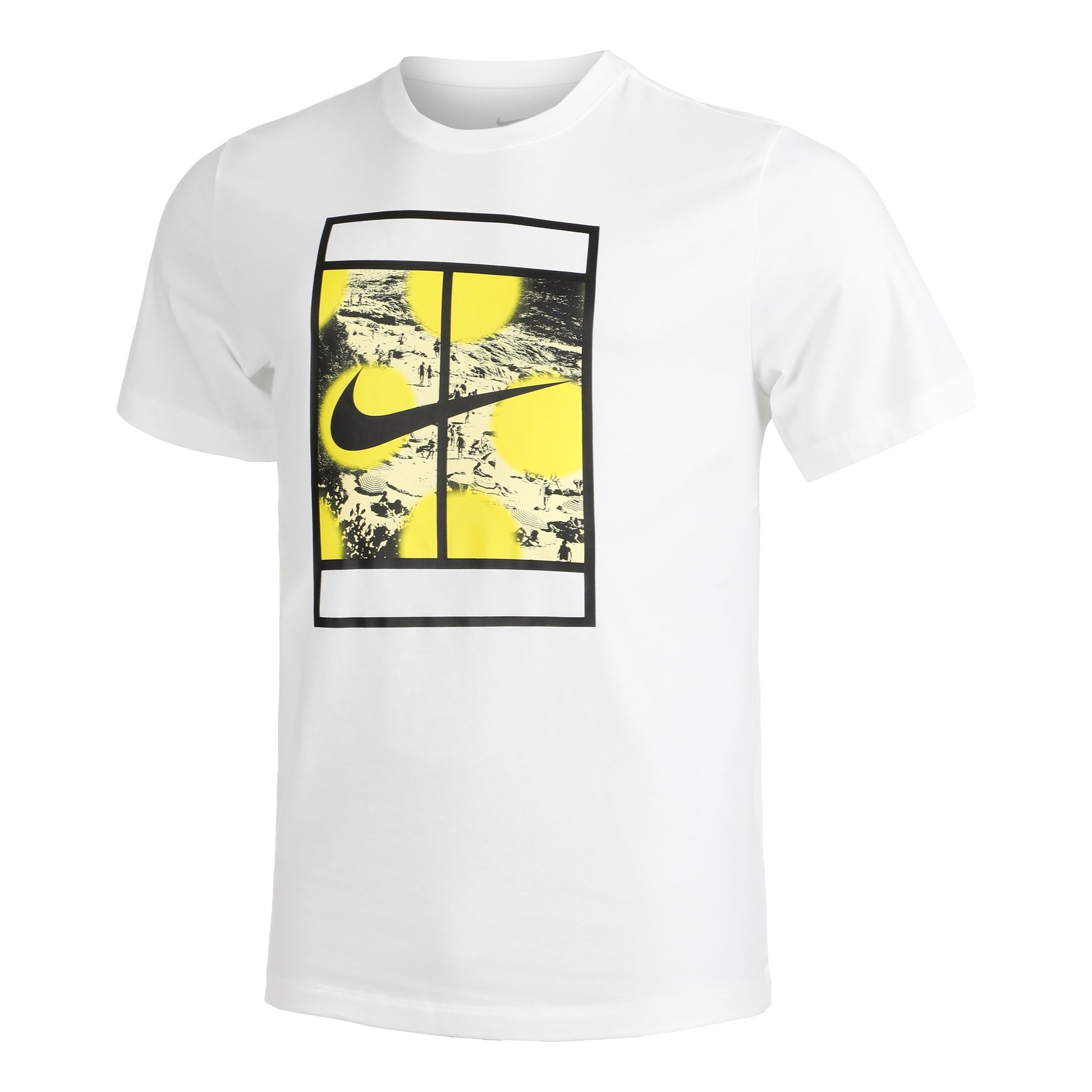 Nike Court Heritage RG T-shirt Hommes - blanc, multicouleur