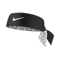 Dri-Fit Head Tie 3.0 Reversible Printed Bandana Unisex - blanc, noir